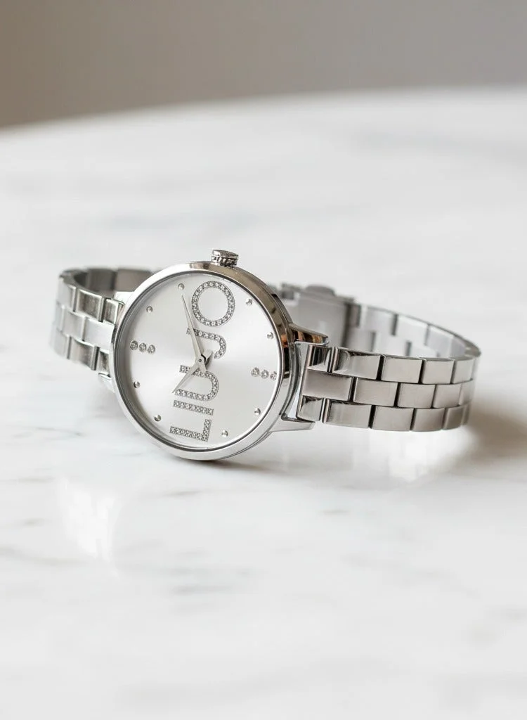 ليو جو ساعة لي جو آيدنتيتي كبل بلس فضي